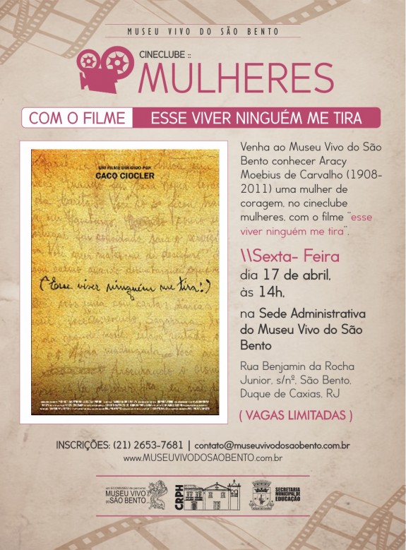 cartaz cineclube mulheres esse viver 2.0