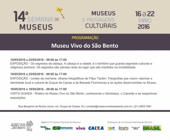 Programacao 14 semana de museus MVSB